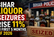 Bihar liquor seizures rise 11% in first 5 months of 2026