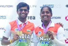 India stun Korea again, Dhiraj-Kumkum win mixed team gold