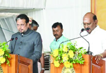 Three New Ministers Sworn Into Rangasamy Cabinet In Puducherry