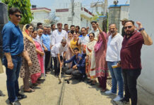 MLA Arvind Gupta inaugurates Rs 60 lakh lane & drain project in Subash Nagar