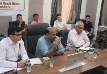 Dy Chief Minister reviews flash flood restoration in Nowshera, emphasizes swift recovery, long term mitigation measures