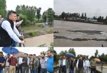 Heavy Rainfall: DC Anantnag visits highrisk areas, takes stock of situation
