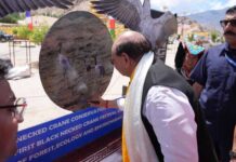 LG Saxena Inaugurates Nation’s First Black-Necked Crane Festival