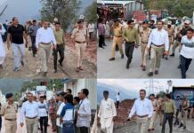 DC Ramban visits Pernote area, Reviews road restoration, traffic regulation measures