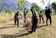 Army Organises Swachhata Pakhwada Cleanliness Drive in Sangaldan